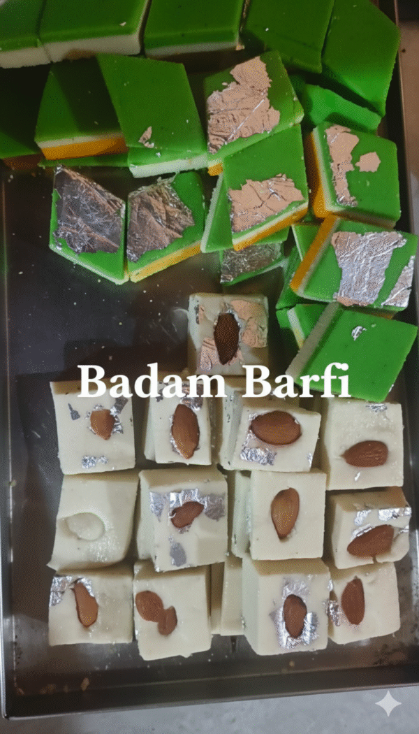 Badam Barfi – Premium Almond Sweet Made from Pure Ghee & Mawa (Fresh & Delicious)
